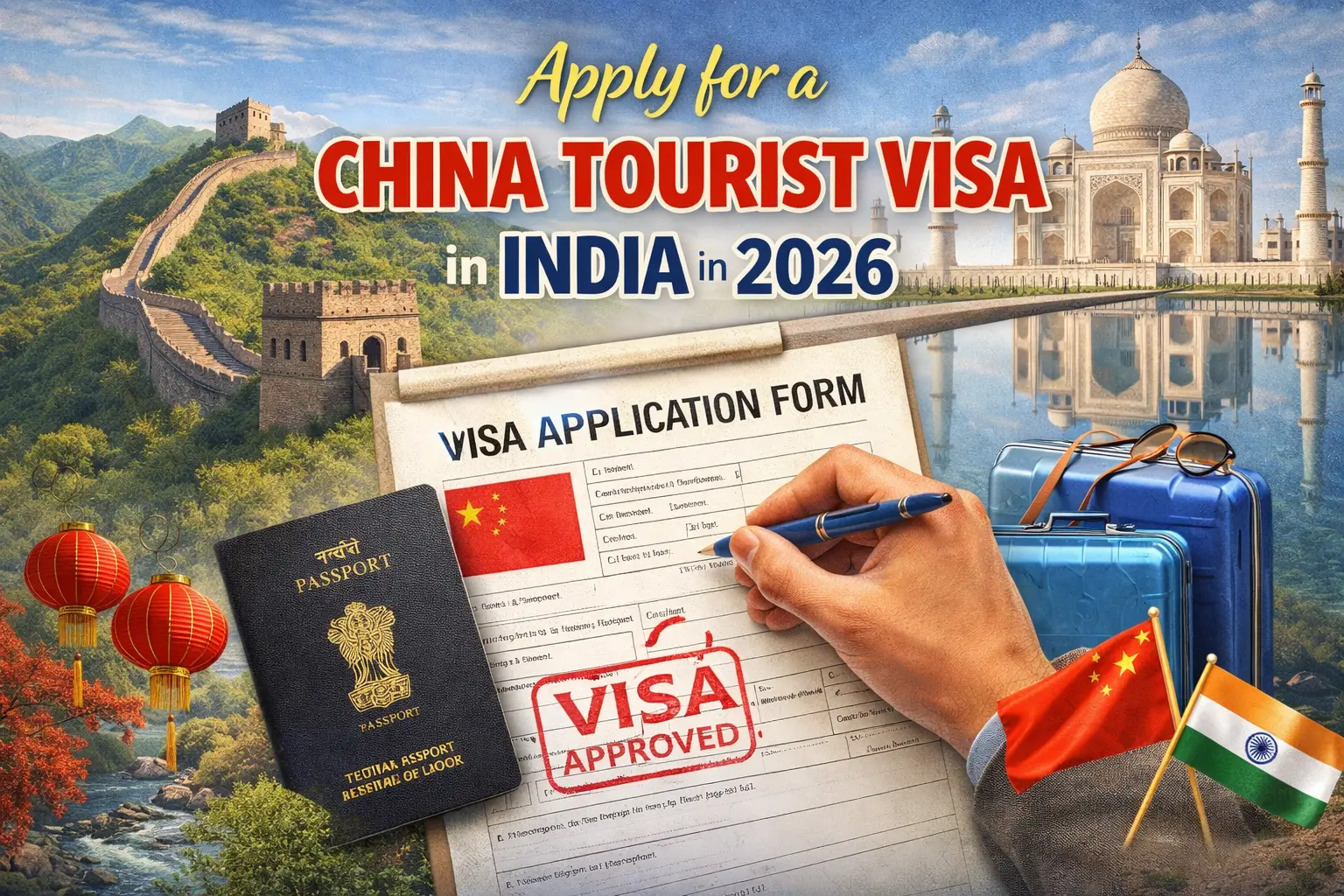 Apply for a China Tourist Visa in India in 2026