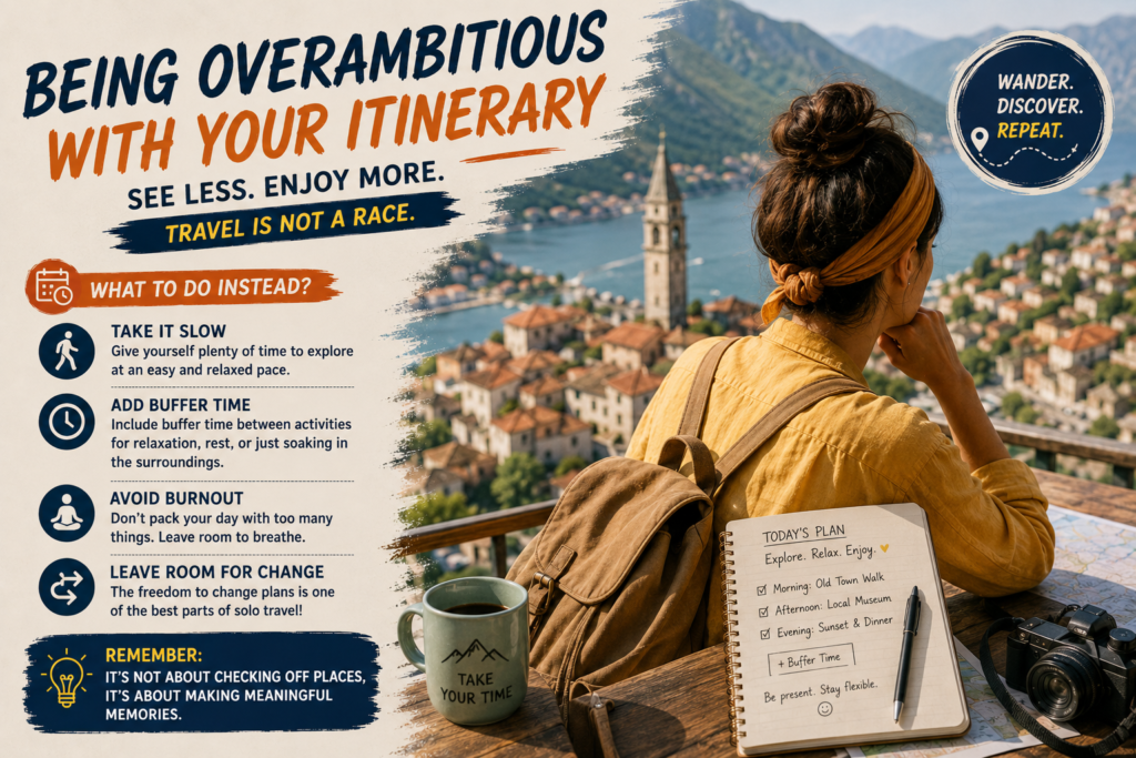 Being Overambitious with Your Itinerary