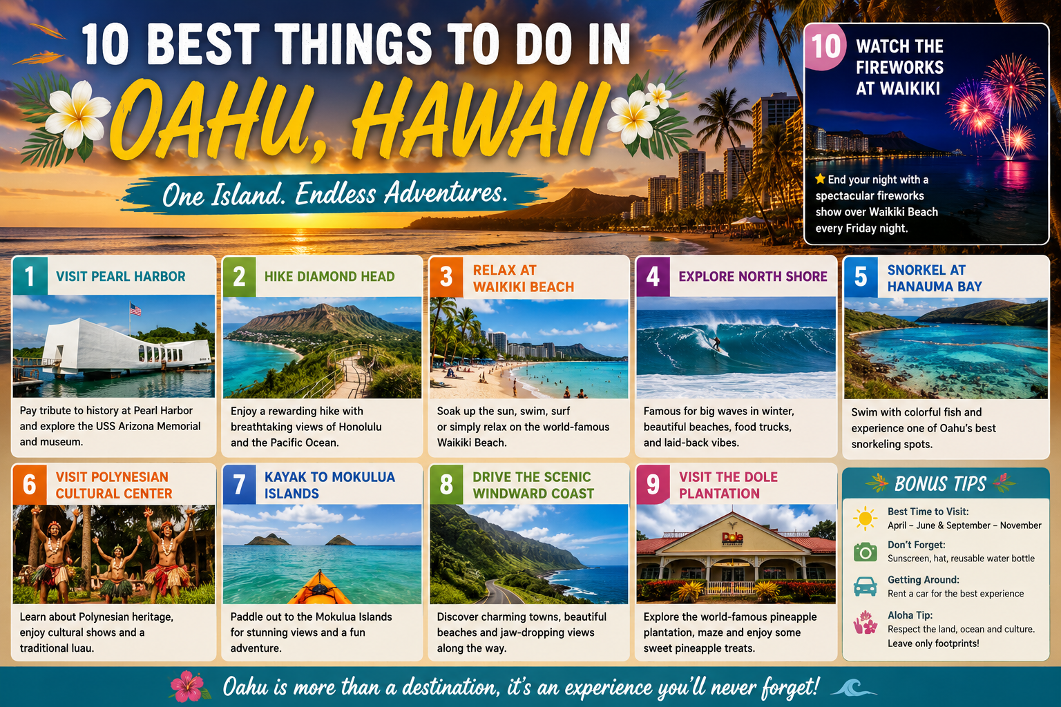10 Best Things To Do In Oahu Hawaii