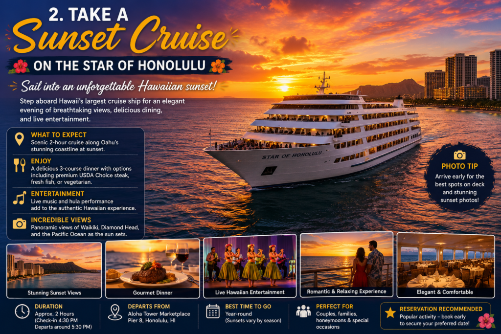 Take a Sunset Cruise on the Star of Honolulu