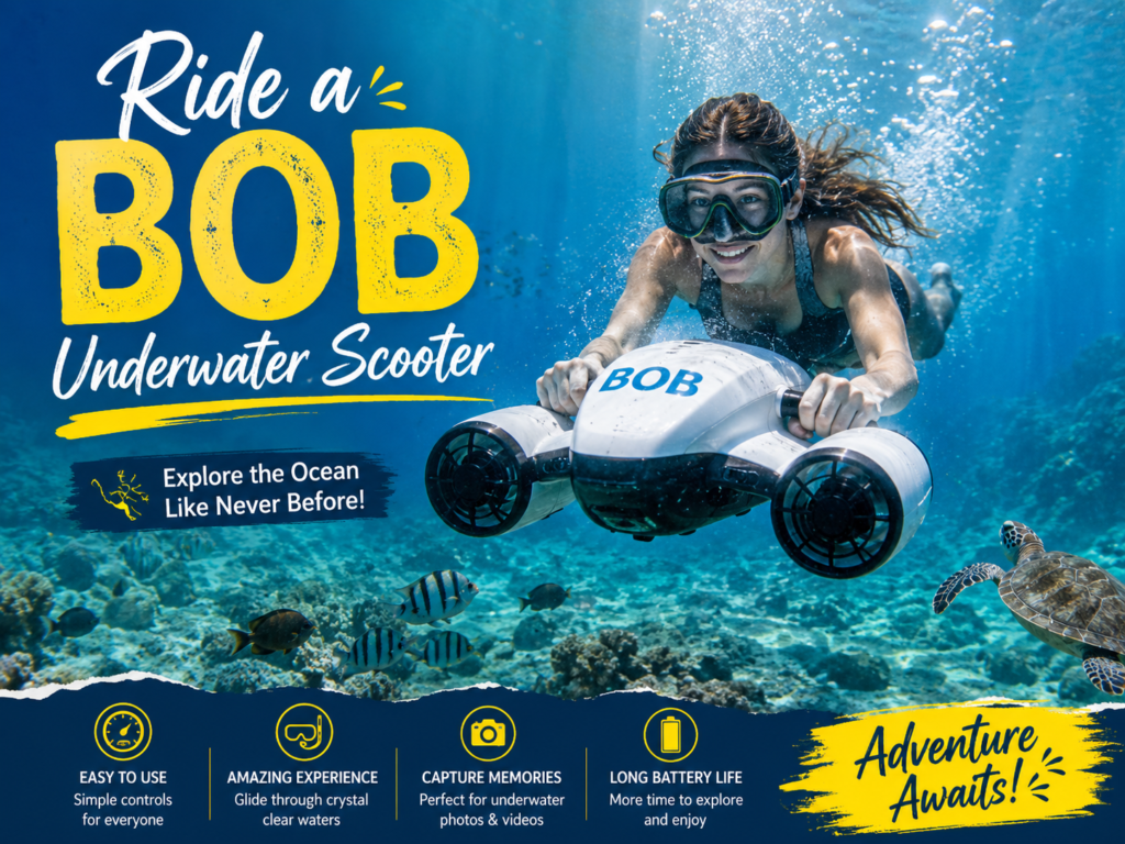 Ride a BOB Underwater Scooter