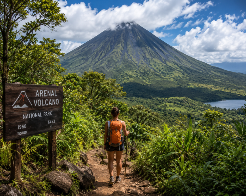 Hiking in the Arenal Volcano