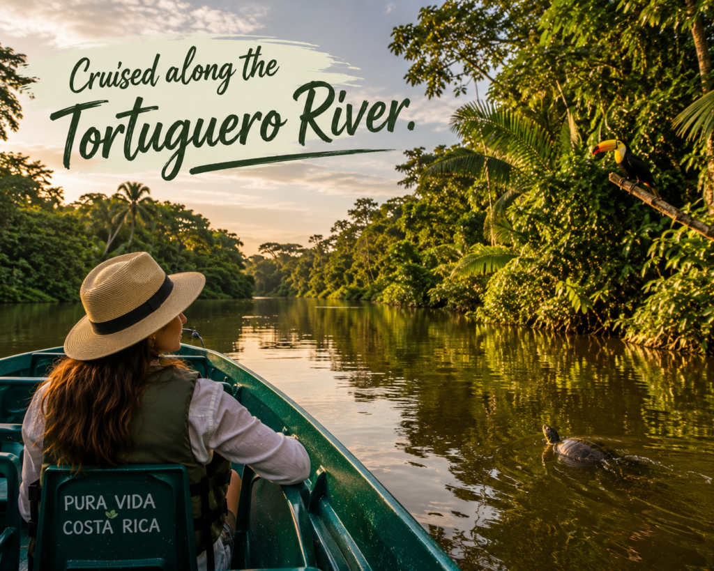 10. Cruised along the Tortuguero River.
