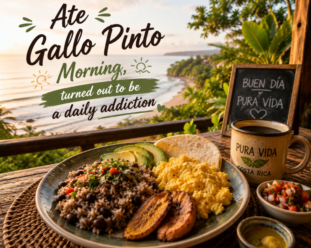 15. Ate Gallo Pinto Morning, turned out to be a daily addiction!