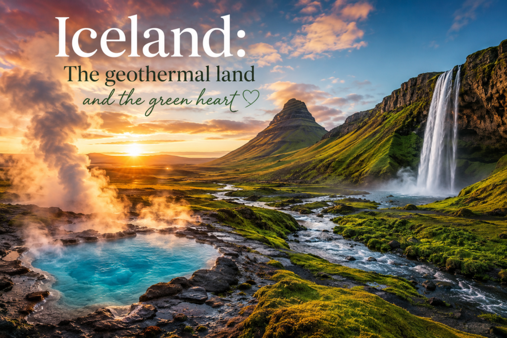 Iceland: The geothermal land and the green heart