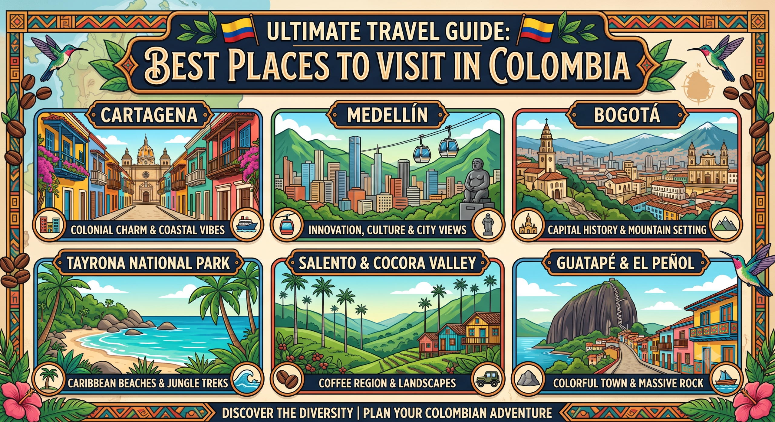 Best Places to visit in Colombia
