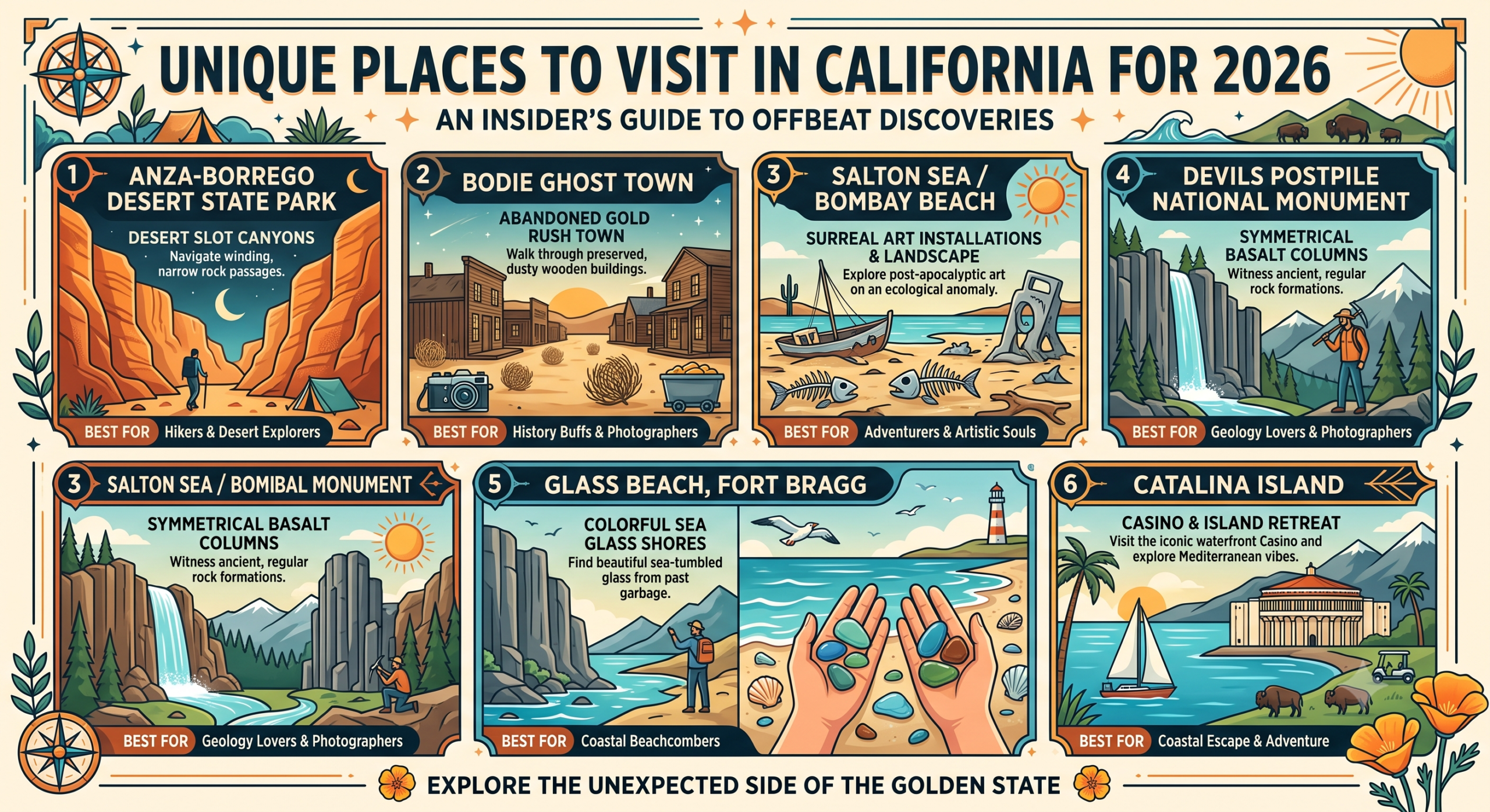 8 Unique places to visit in California for 2026