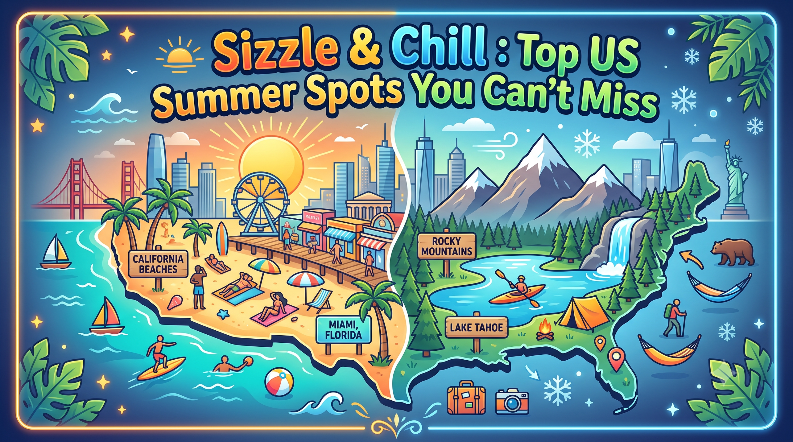 Sizzle & Chill : Top US Summer Spots You Can't Miss