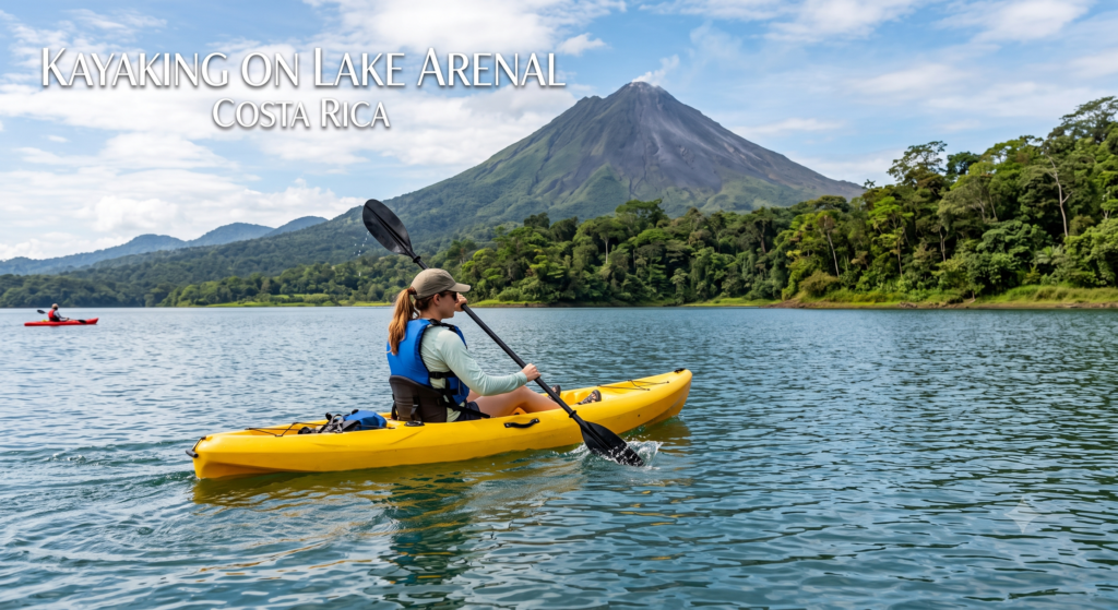 Kayaking on Lake Arenal