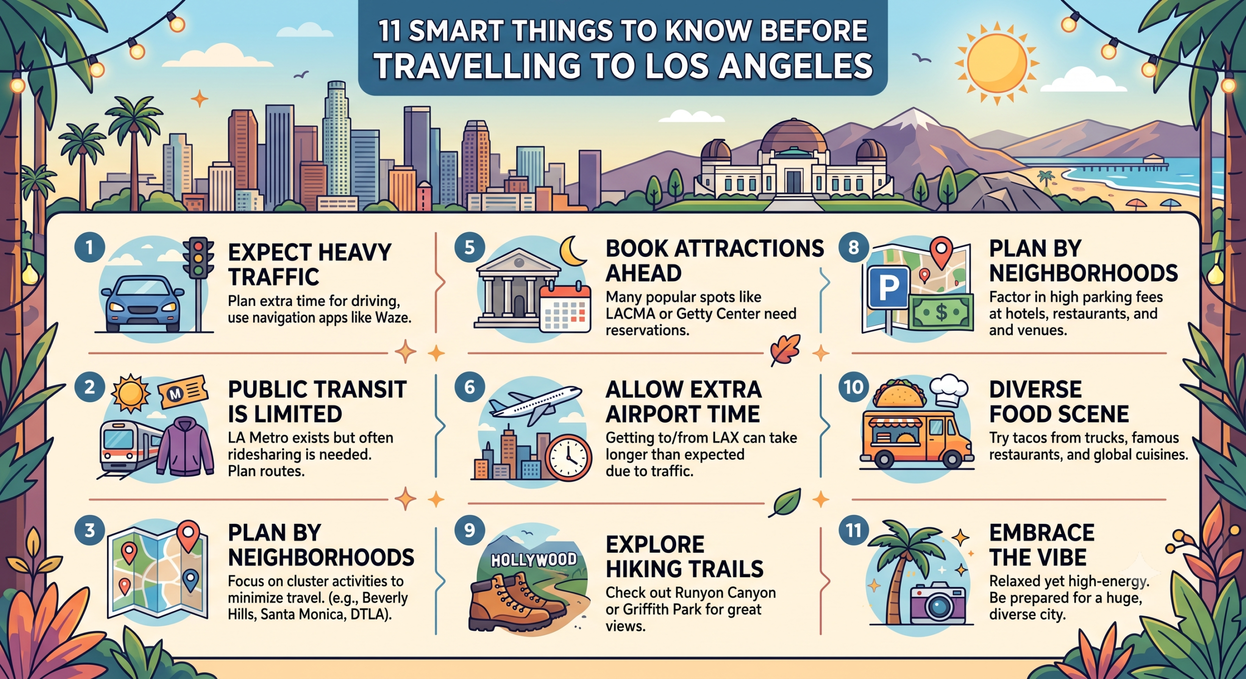 11 smart things to know before travelling to Los Angeles 