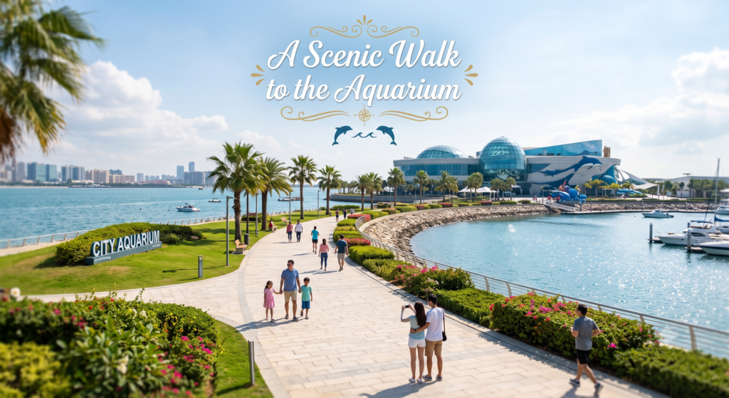 A Scenic Walk to the Aquarium