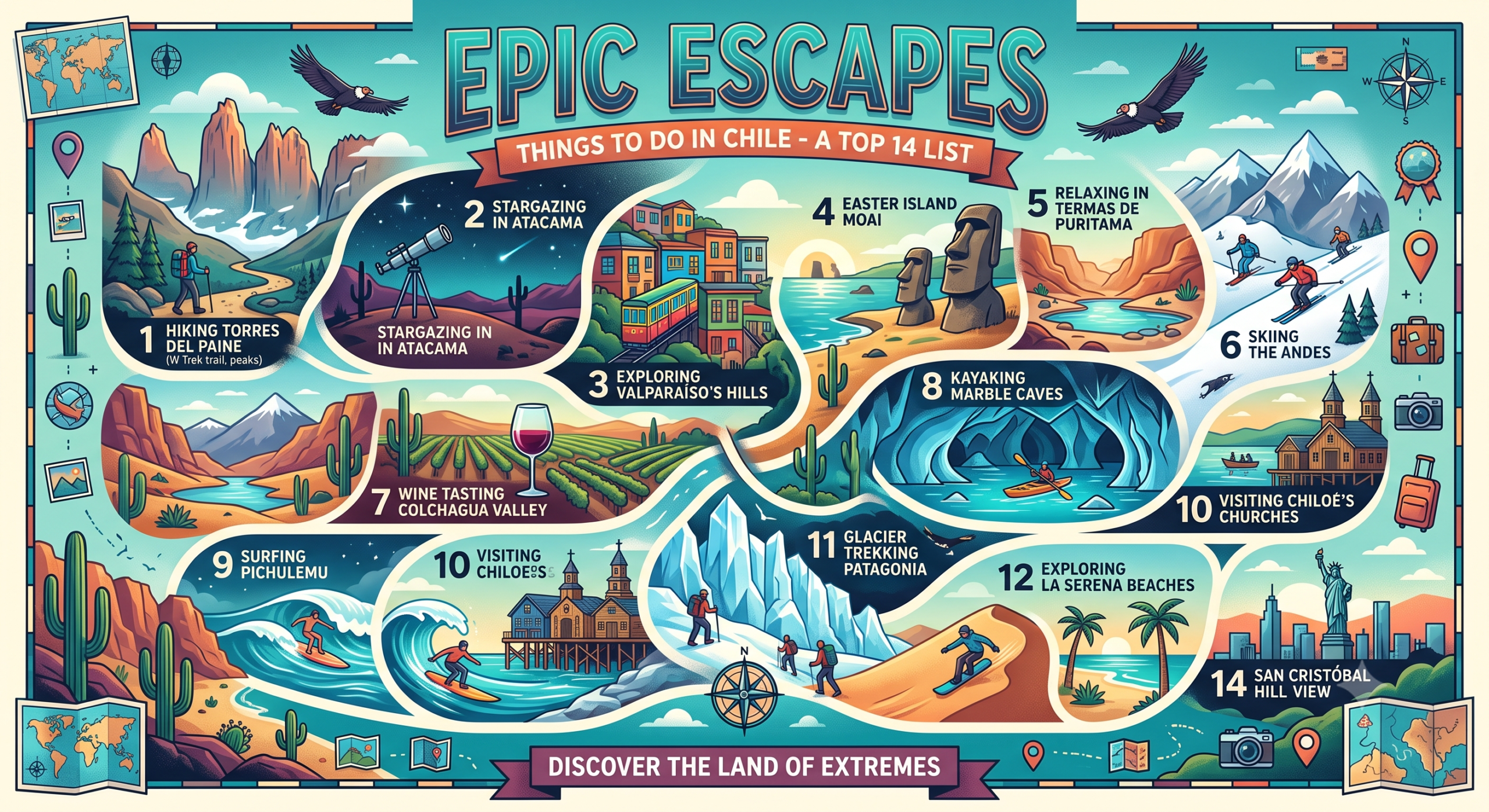 Epic escapes, Things to do in Chile 14