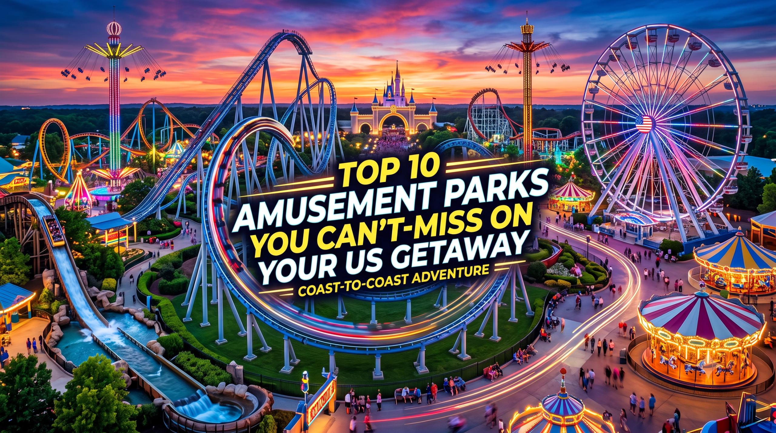 Top 10 Amusement Parks You Can't-Miss on Your US Getaway